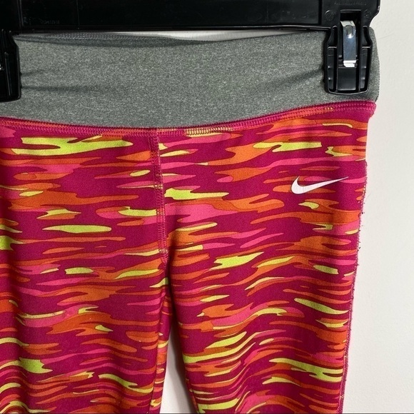 Nike Stretch Legging Sweatpants Girls Sz 6 Pink - Picture 3 of 6